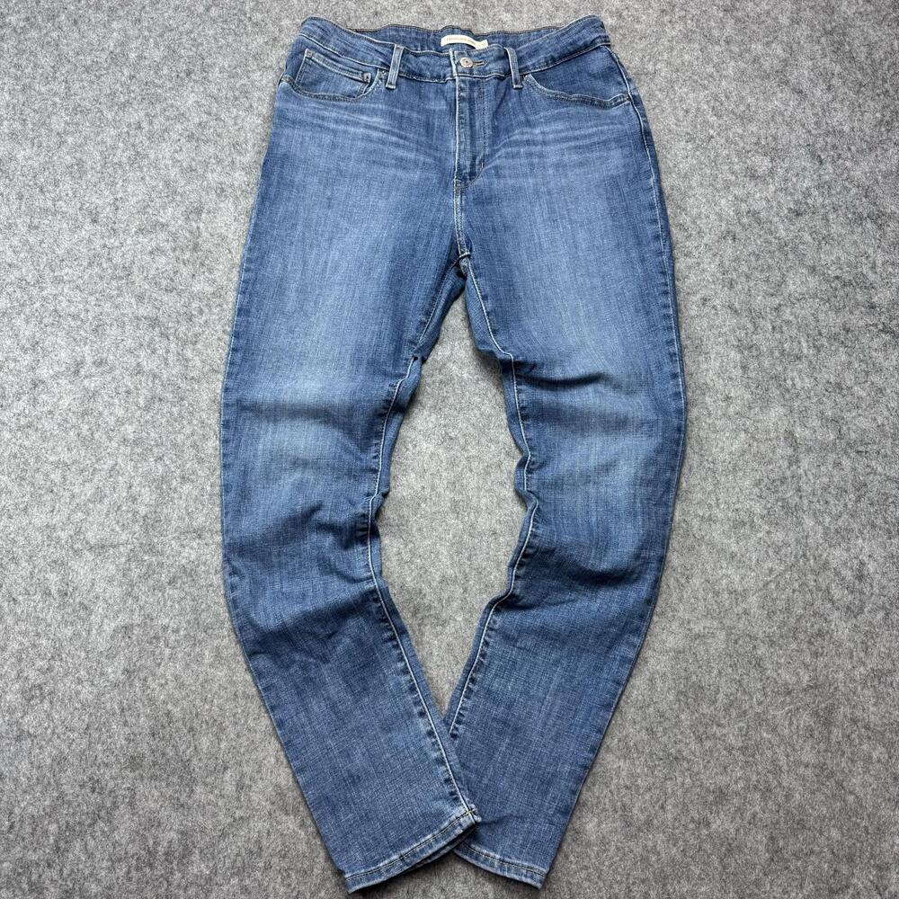 Levi's 721 High Rise Skinny Jeans Womens 31 Medium Wash Blue Denim Stretch